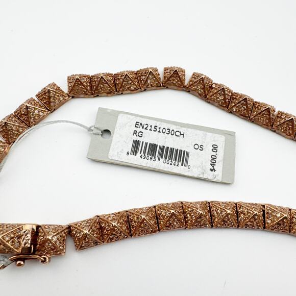 Eddie Borgo Cone Stud Necklace Women’s New With Tags‎ Rose Gold 16in - Picture 11 of 11